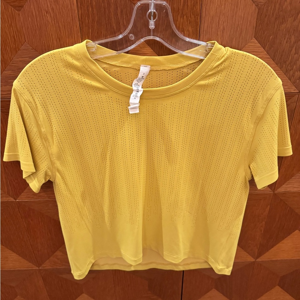 Lululemon Yellow Crop Top